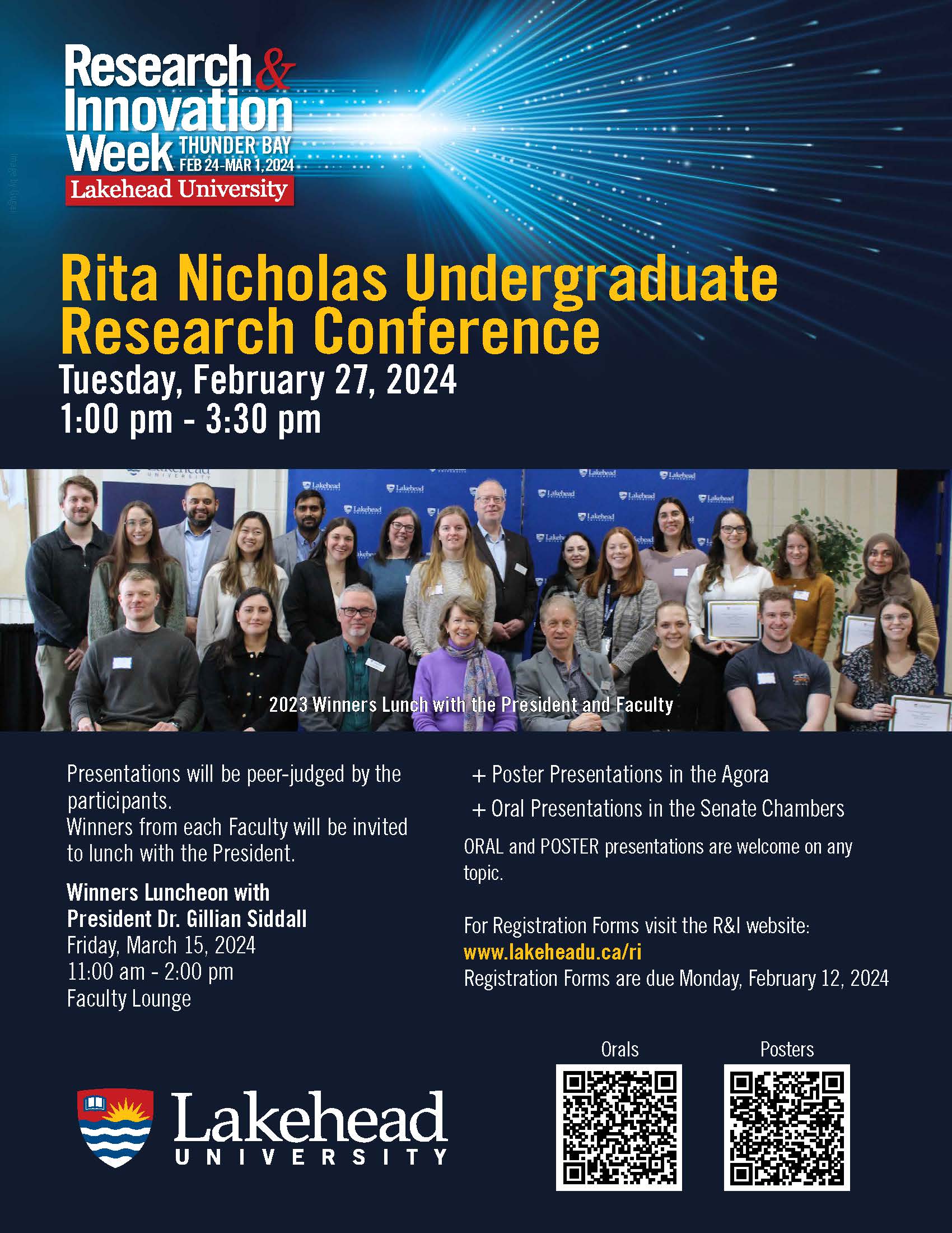 Rita Nicholas Undergraduate Research Conference Lakehead University